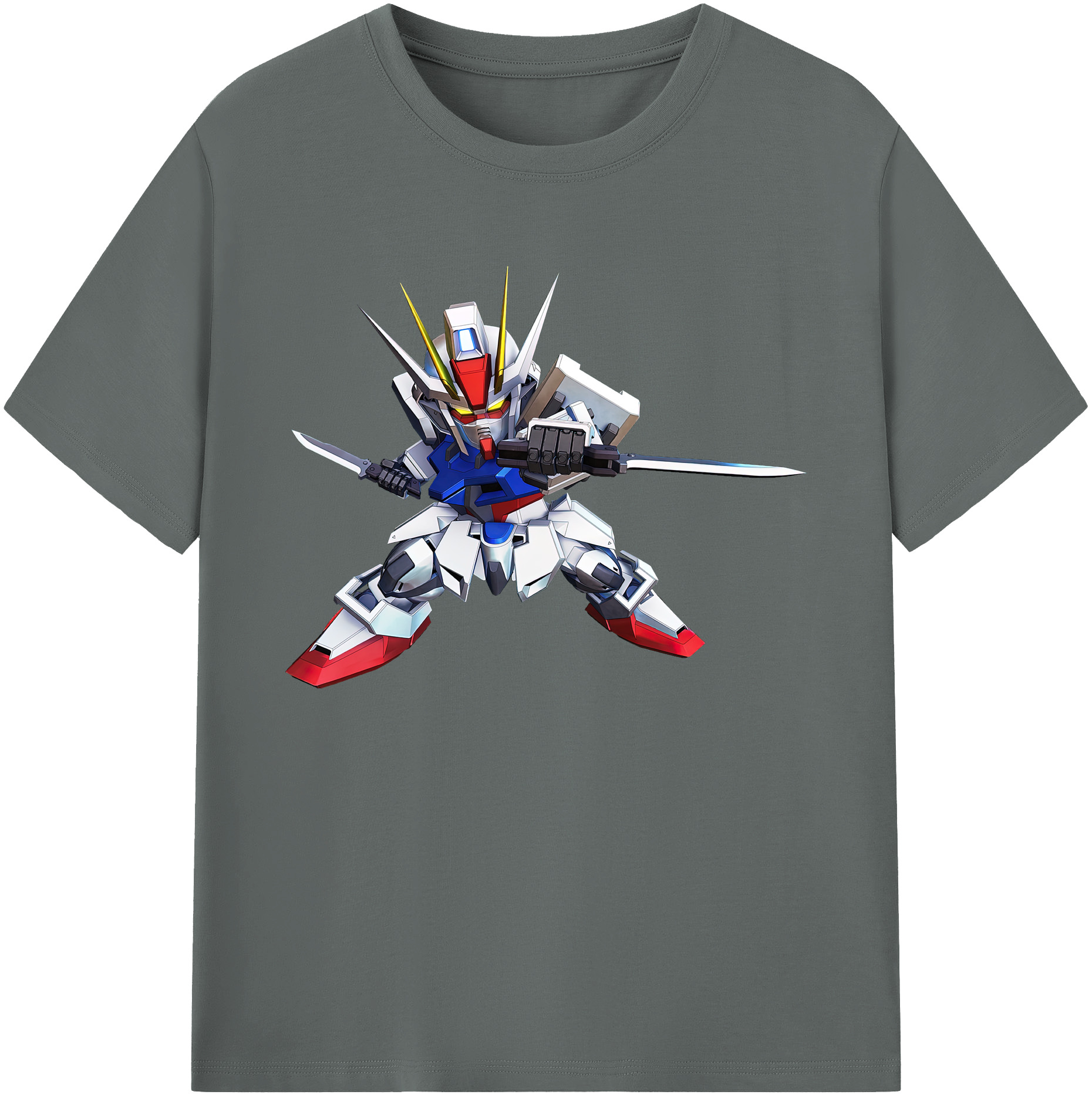 （画像用） 機動戦士ガンダム Mobile Suit Gundam 綿100％ メンズ半袖Tシャツ｜肌触りやわらか＆通気性